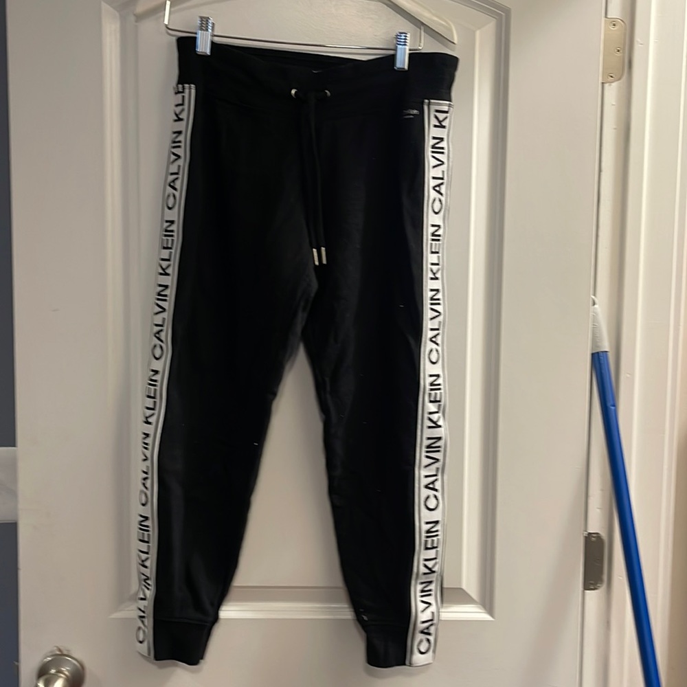 Calvin Klein Performance medium black logo joggers